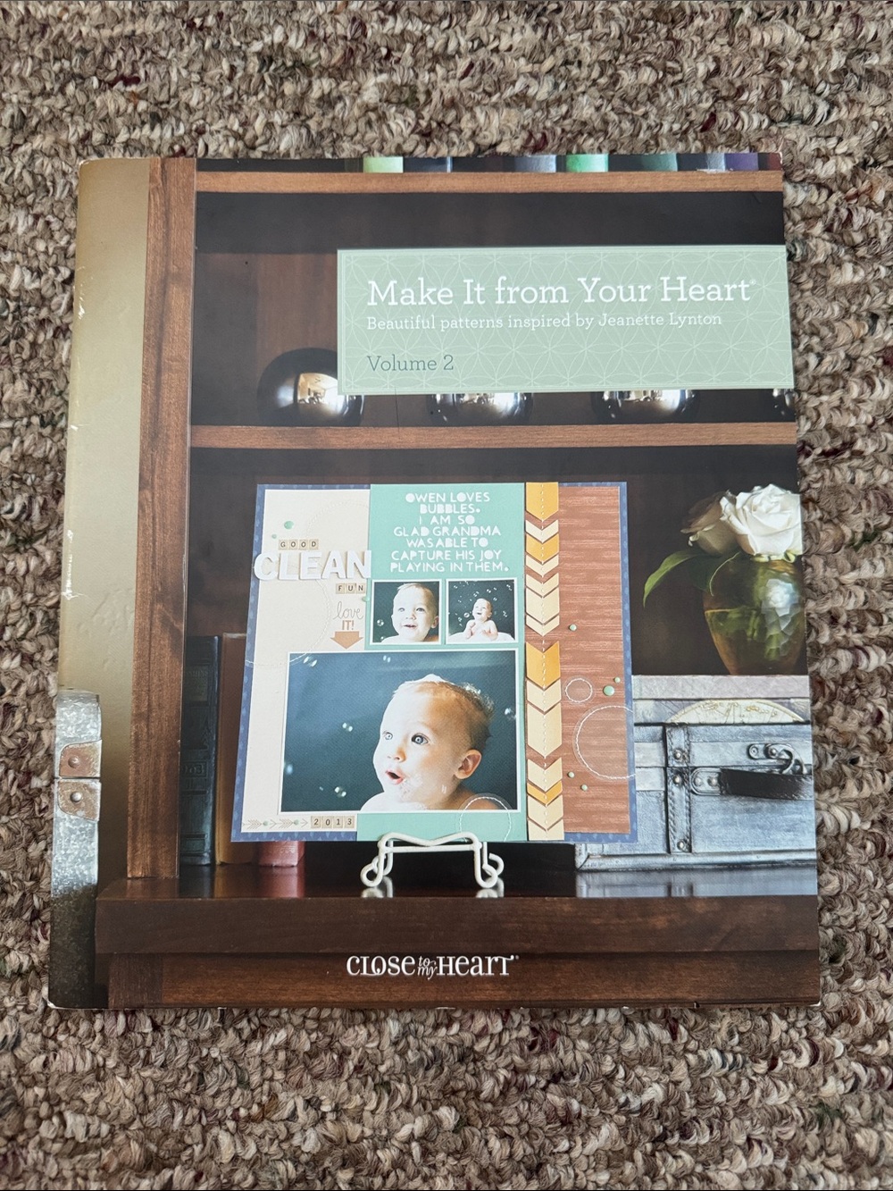Make It From Your Heart Volume 2 Scrapbooking Pattern Book - Green Cover